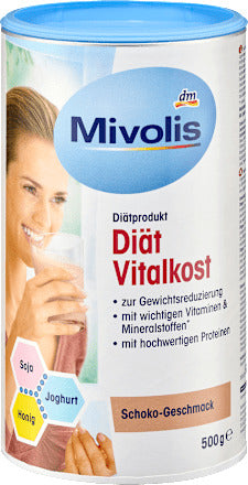 Mivolis Diät Shake, Vitalkost, Schoko-Geschmack, 500 g