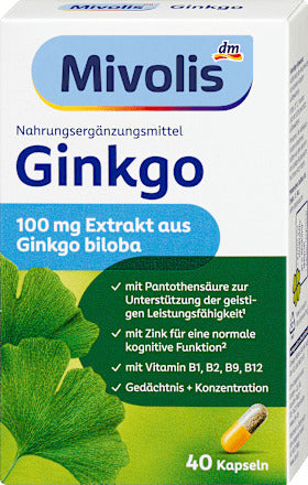 Mivolis Ginkgo Kapseln 40St, 20 g