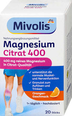 Mivolis Magnesium Citrat 400 Granulat Sticks 20 St, 120 g