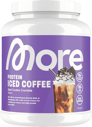 More Nutrition Proteinpulver, Iced Coffee Dark Cookie Crumble, 500 g