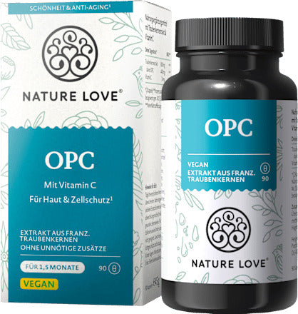 Nature Love OPC Traubenkernextrakt Kapseln 90 St, 45 g