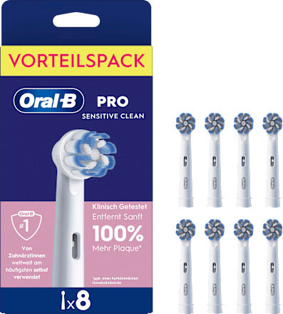 Oral-B Aufsteckbürsten PRO Sensitive Clean, 8 St