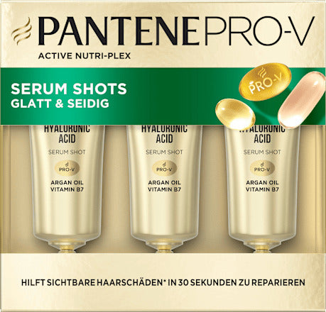 PANTENE PRO-V Haarkur Rescue Shots Glatt & Seidig (3 x 15ml), 45 ml