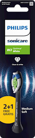 Philips Sonicare Aufsteckbürsten W2 OptimalWhite schwarz, 3 St