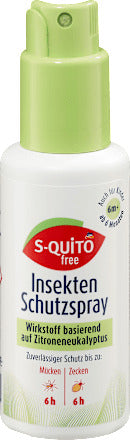 S-QUiTO free Insektenschutzspray Zitroneneukalyptus, 100 ml