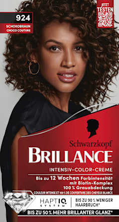 Schwarzkopf Brillance Haarfarbe 924 Schokobraun, 1 St