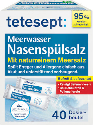 tetesept Meerwasser Nasenspülsalz, 40 St
