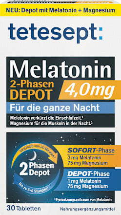 tetesept Melatonin 2 Phasen Depot 4mg, 30 St