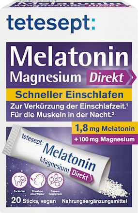 tetesept Melatonin + Magnesium Direkt Sticks 20 St, 36 g