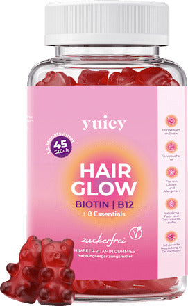 Yuicy Haarvitamine Hair Glow Biotin + B12 Gummies (45 Stück, 121 g)