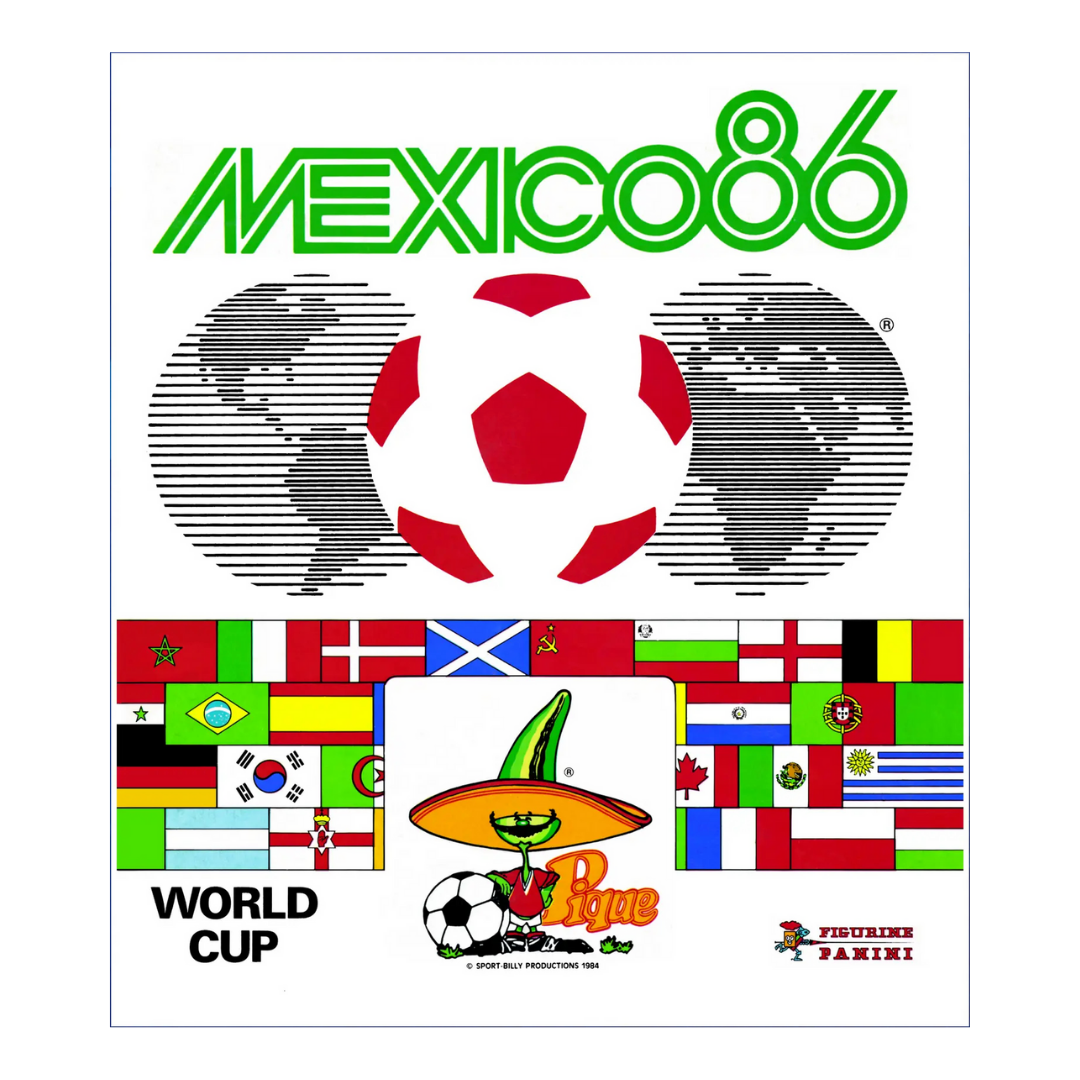 PANINI WM Weltmeisterschaft 1986 Mexiko Stickeralbum all Sticker Album World Cup – Komplettes Stickeralbum der Fußball-Weltmeisterschaft mit allen Stickern, legendären Spielern & historischen World Cup Momenten