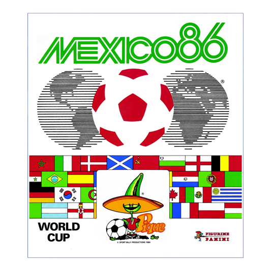 PANINI WM Weltmeisterschaft 1986 Mexiko Stickeralbum all Sticker Album World Cup – Komplettes Stickeralbum der Fußball-Weltmeisterschaft mit allen Stickern, legendären Spielern & historischen World Cup Momenten