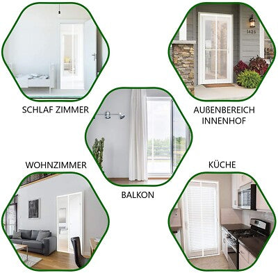 RESCH Magnetischer Insektenschutz Vorhang für Türen 95 x 220 cm – UV-beständig, robust, haustierfreundlich, automatische Magnet-Schließfunktion, einfach zu montieren, ideal für Balkon- und Terrassentüren