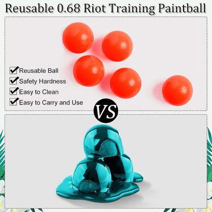 JUNG Combat Paintballs Kaliber 68 2000 Stück, Hochwertige Paintball Kugeln, Profi Paintballs für Fun und Training, 4 Beutel 500er, langlebige, bruchfeste, farbintensive Paintballs, robust, zuverlässig