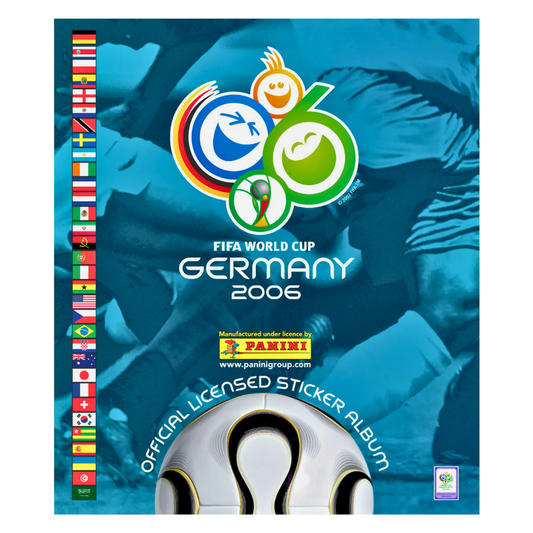 PANINI WM Weltmeisterschaft 2006 Deutschland Stickeralbum Sticker Album WorldCup – Komplettes Stickeralbum der Fußball-Weltmeisterschaft mit allen Stickern, legendären Spielern & historischen World Cup Momenten
