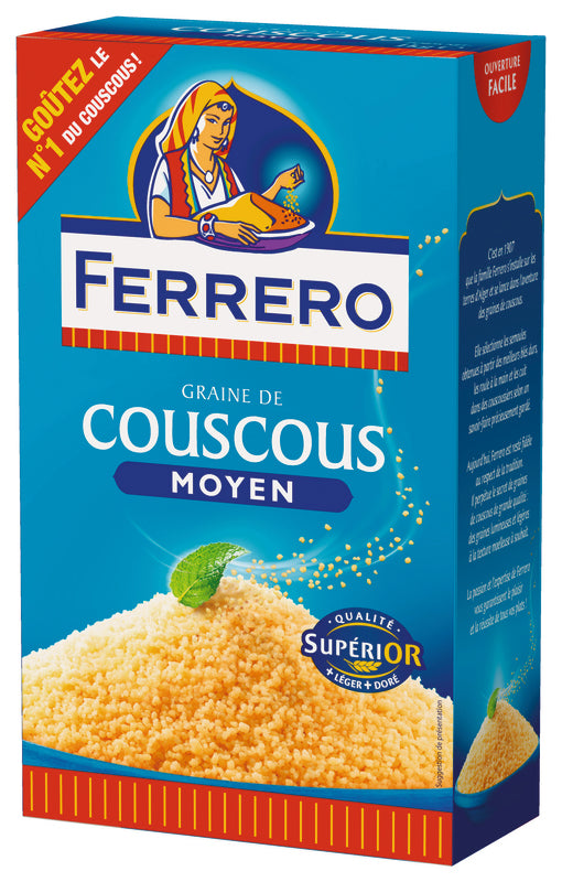 Ferrero Coscous Fine Grundnahrungsmittel 1000g Getreide Vorrat