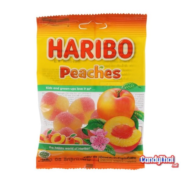 Haribo Peaches Trockenfrucht-Spezialität 100g Snack