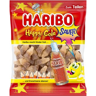 Haribo Happy Cola Fizz süße Spezialität 100g Süßware Snack