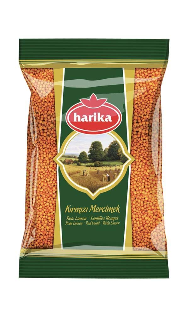 Harika Rot Linsen Grundnahrungsmittel 800g Getreide Vorrat