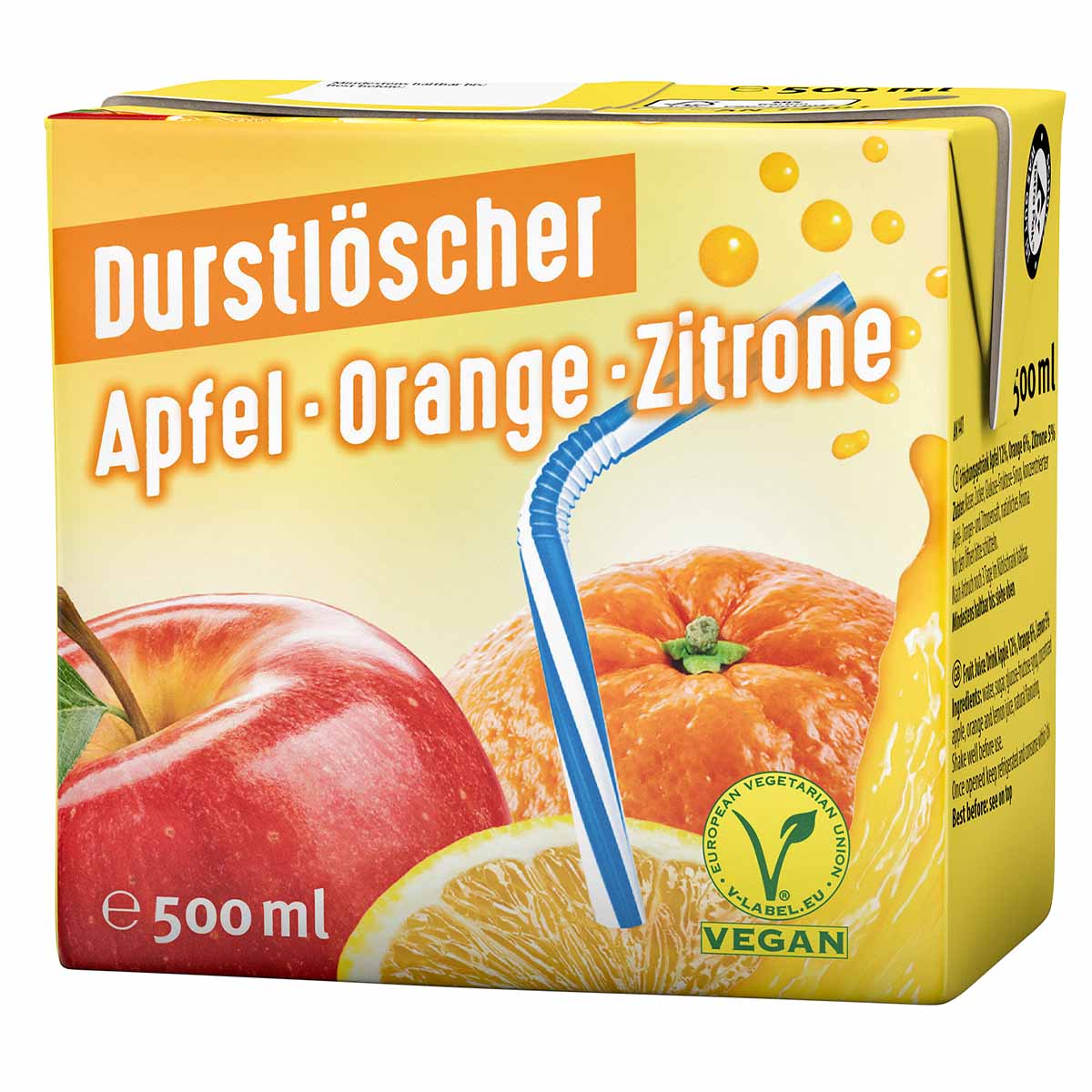 Durstlöscher Apfel-Orange-Zitrone Erfrischungsgetränk 500ml