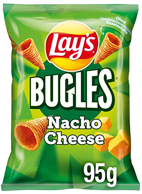 Lays Bugles Nachos Käse süße Spezialität 95g Süßware Snack