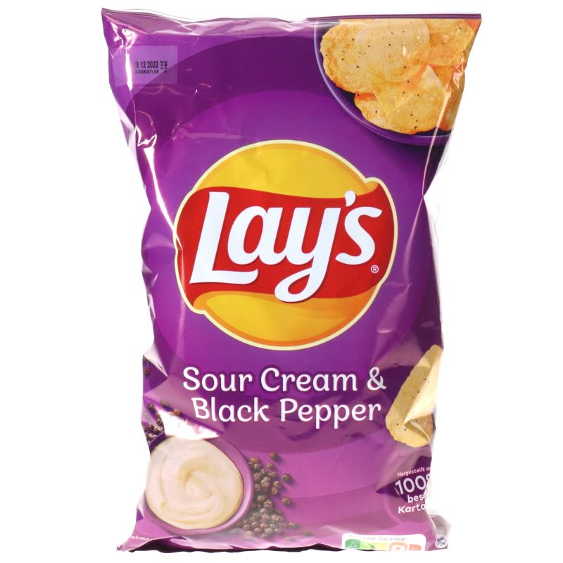 Lays Sour Cream&Black Pepper 150g Lebensmittel Vorrat