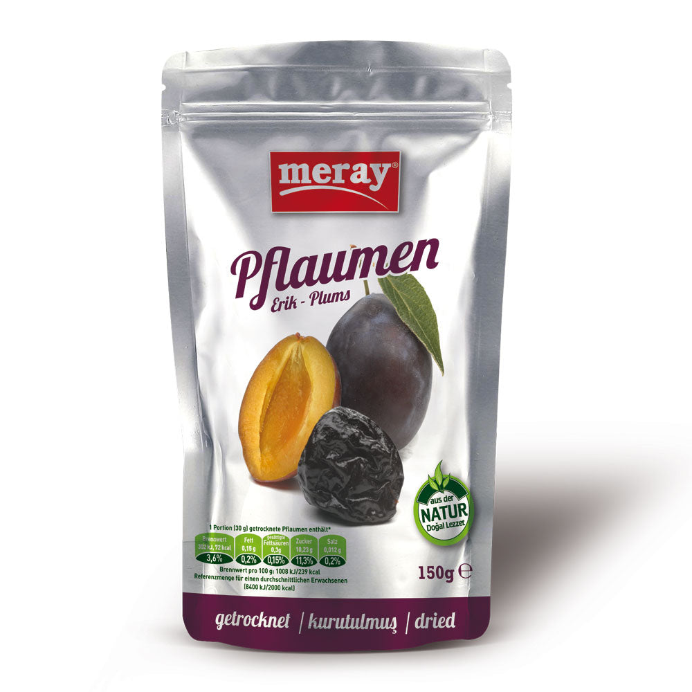 Meray Getrocknet Pflaumen Trockenfrucht-Spezialität 250g Snack