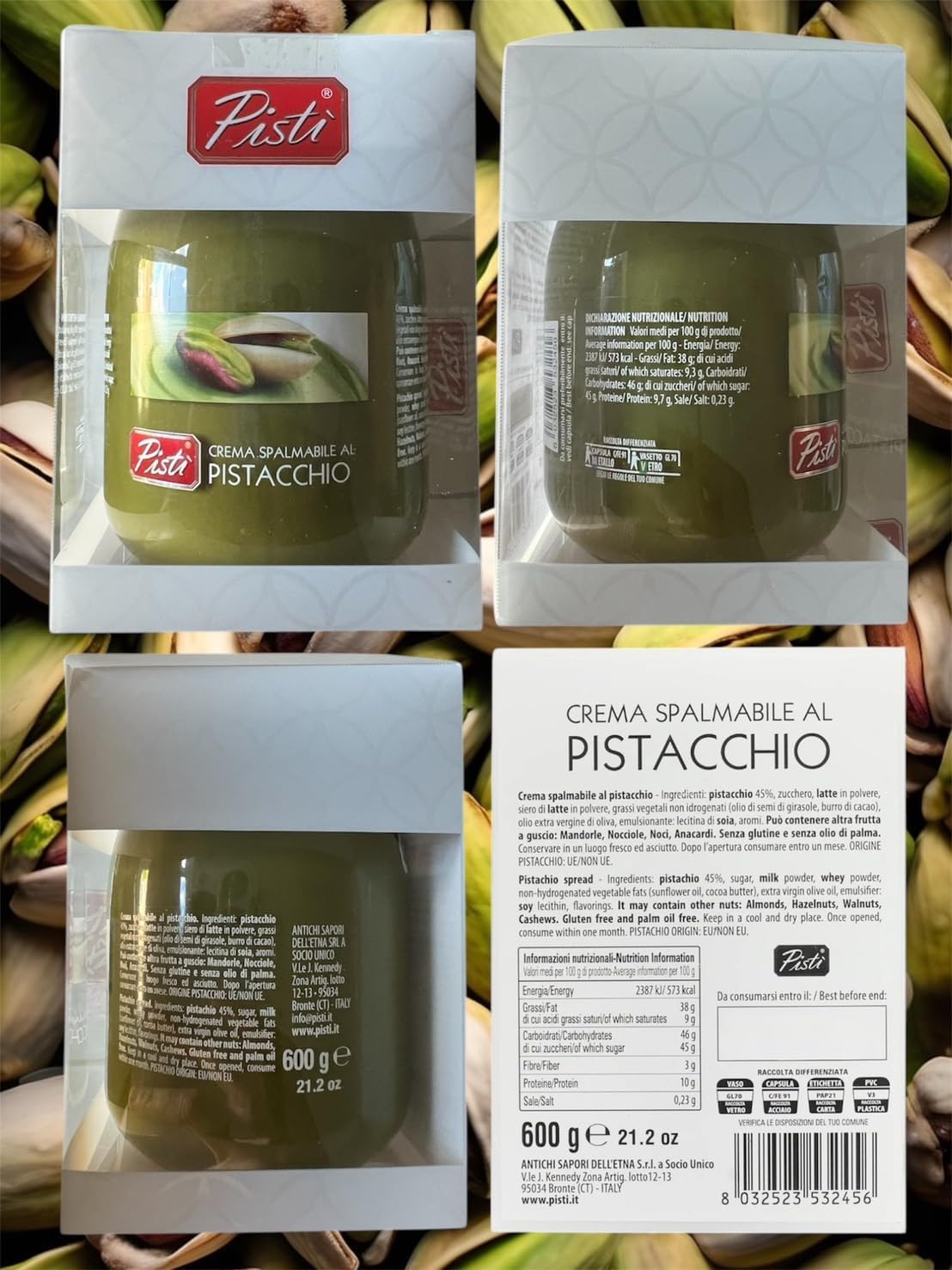 Meray Pistachio Cream süße Spezialität 350g Süßware Snack