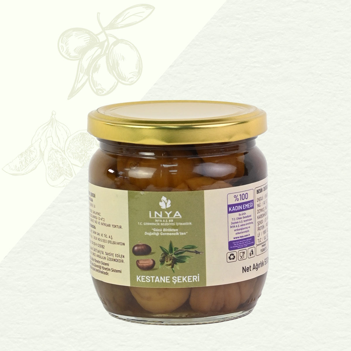 Bursali Kestane Sekeri türkische Süßware 125g Lokum