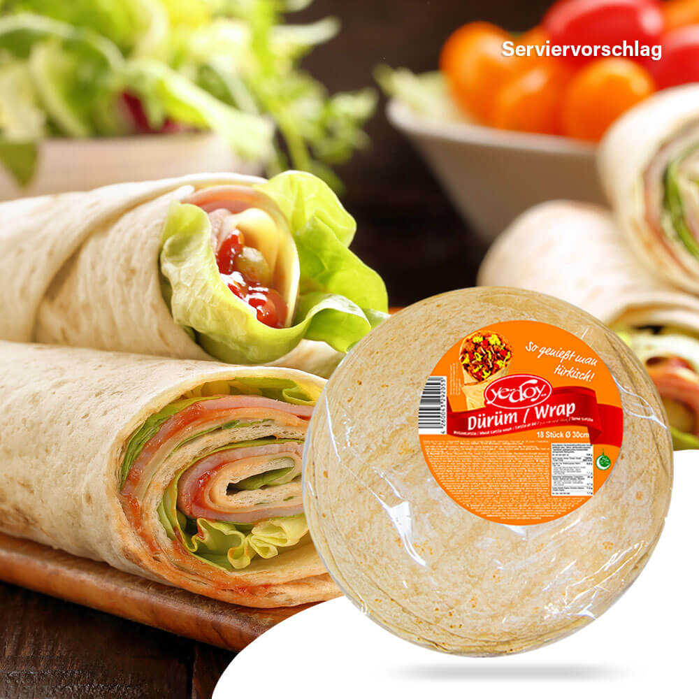 Yedoy Dürüm-Wrap Wrap 30cm Backzutat oder Teigware 1440g Backware Snack