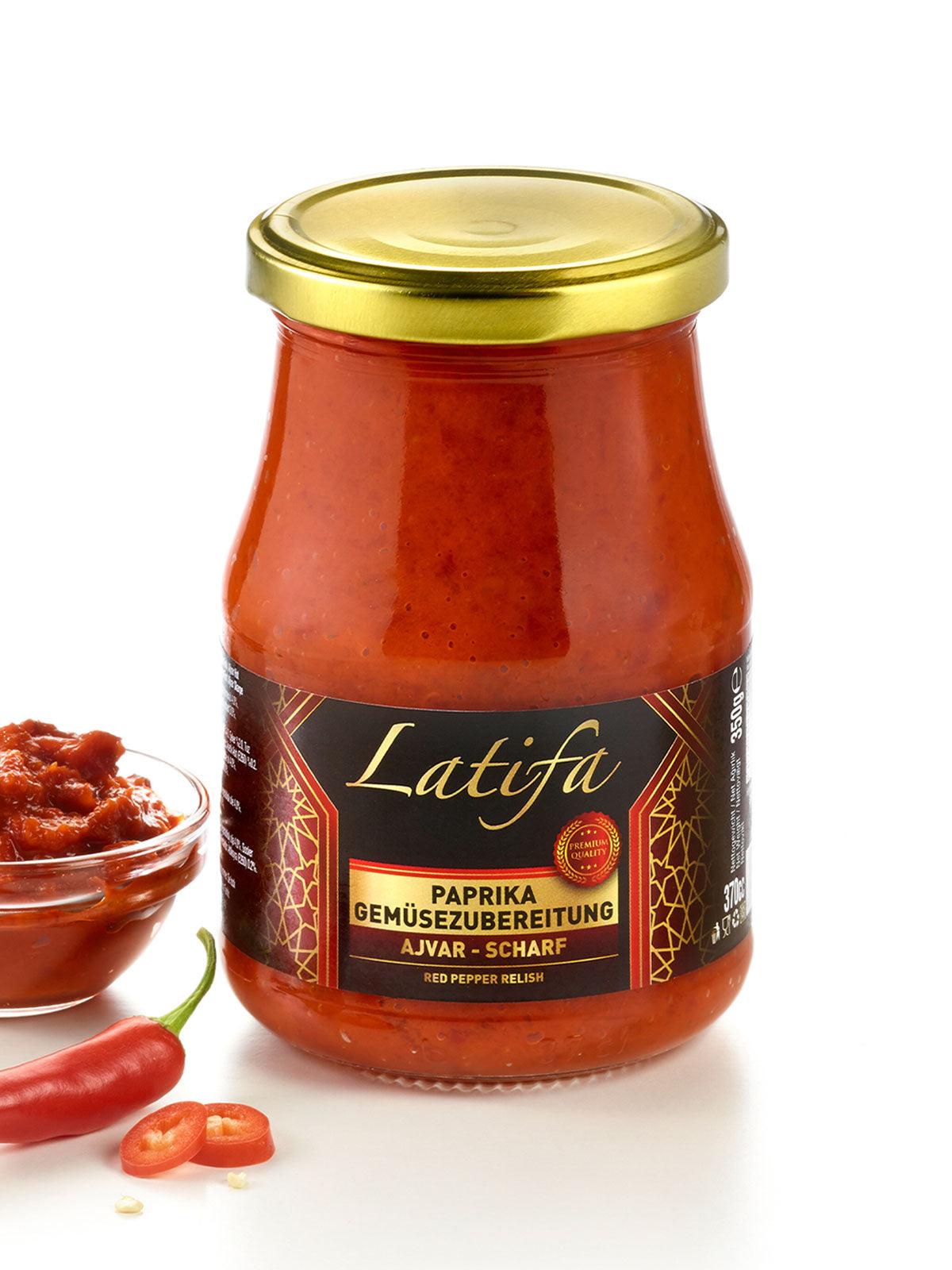 Kelmendi Ajvar Scharf würzige Spezialitätensauce 350g Würzsauce