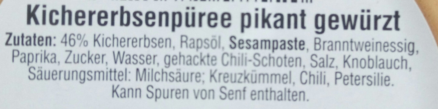 Zaidan Hummus Tahine Fruchtaufstrich 1 Stk Marmelade Brotaufstrich