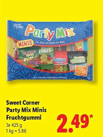 Party Mix Fruchtgummi-Süßware 1 Stk
