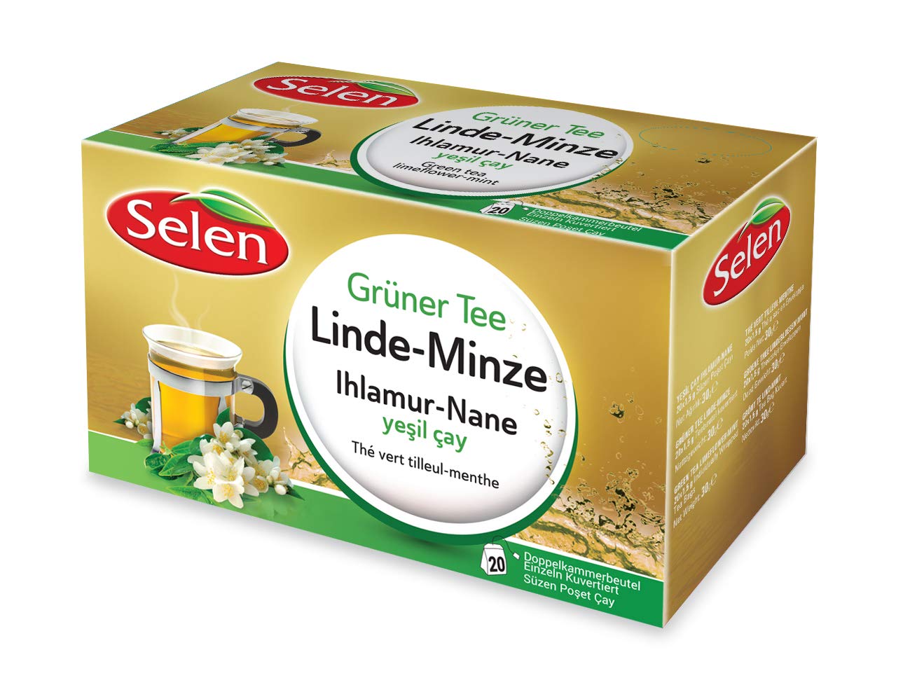 Selen Linde Minze Teegetränk 20 Stk Heißgetränk