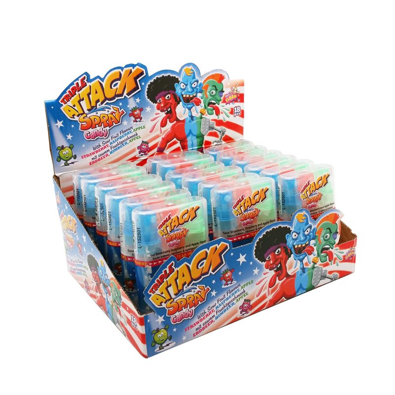Triple Attack Spray süße Spezialität 1 Stk Süßware Snack