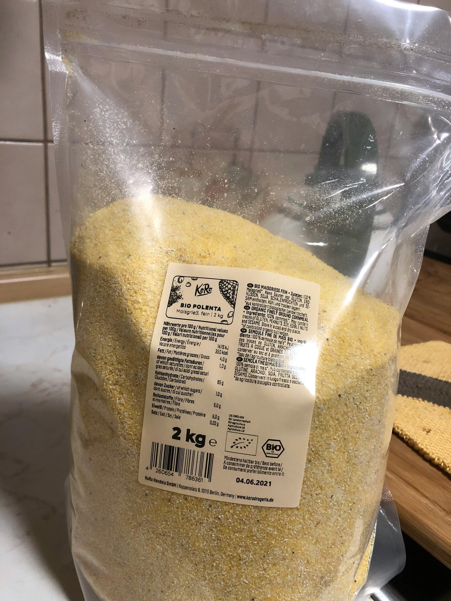 Yörem Polenta Grundnahrungsmittel 1000g Getreide Vorrat