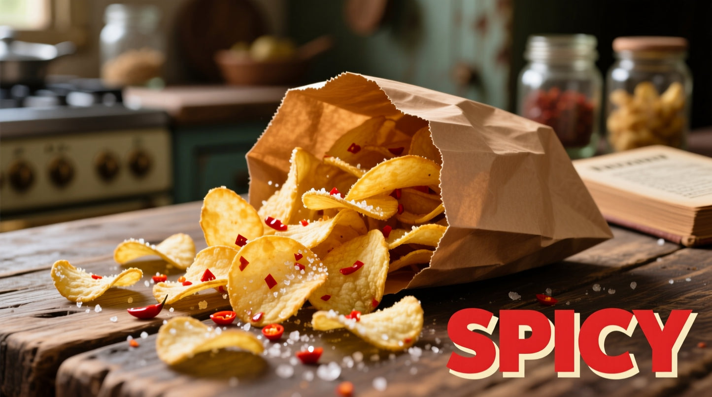 Doga Kartoffel Chips Scharf Spicy süße Spezialität 130g Süßware Snack