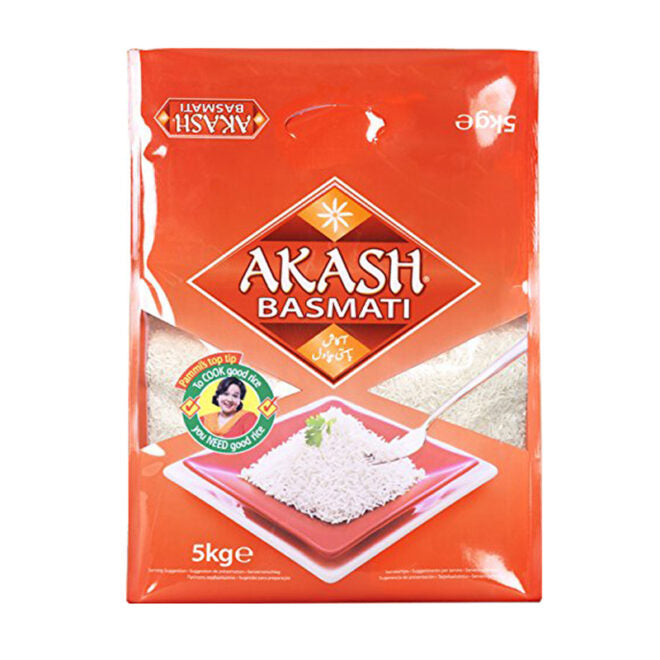 Akash Basmati Grundnahrungsmittel 5000g Getreide Vorrat