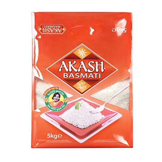 Akash Basmati Grundnahrungsmittel 5000g Getreide Vorrat