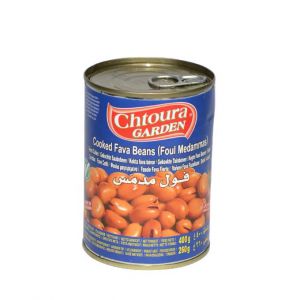 Chtoura Gekochte Saubohnen haltbares Lebensmittel 400g Konserve Vorrat