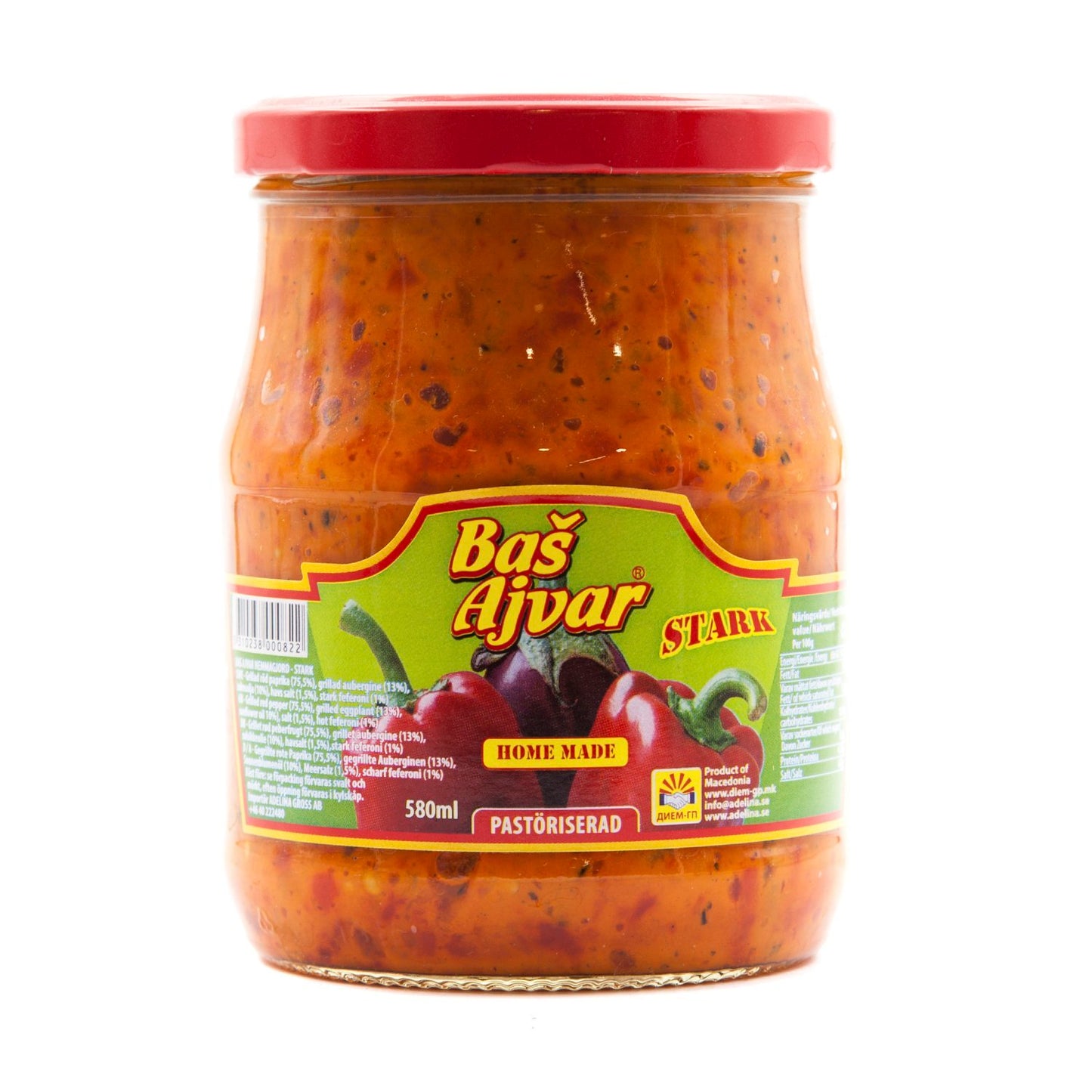 Bas Ajvar Stark würzige Spezialitätensauce 580g Würzsauce