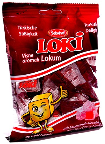 Loki mit Sauerkirsche Aromatisiert süße Spezialität 200g Süßware Snack