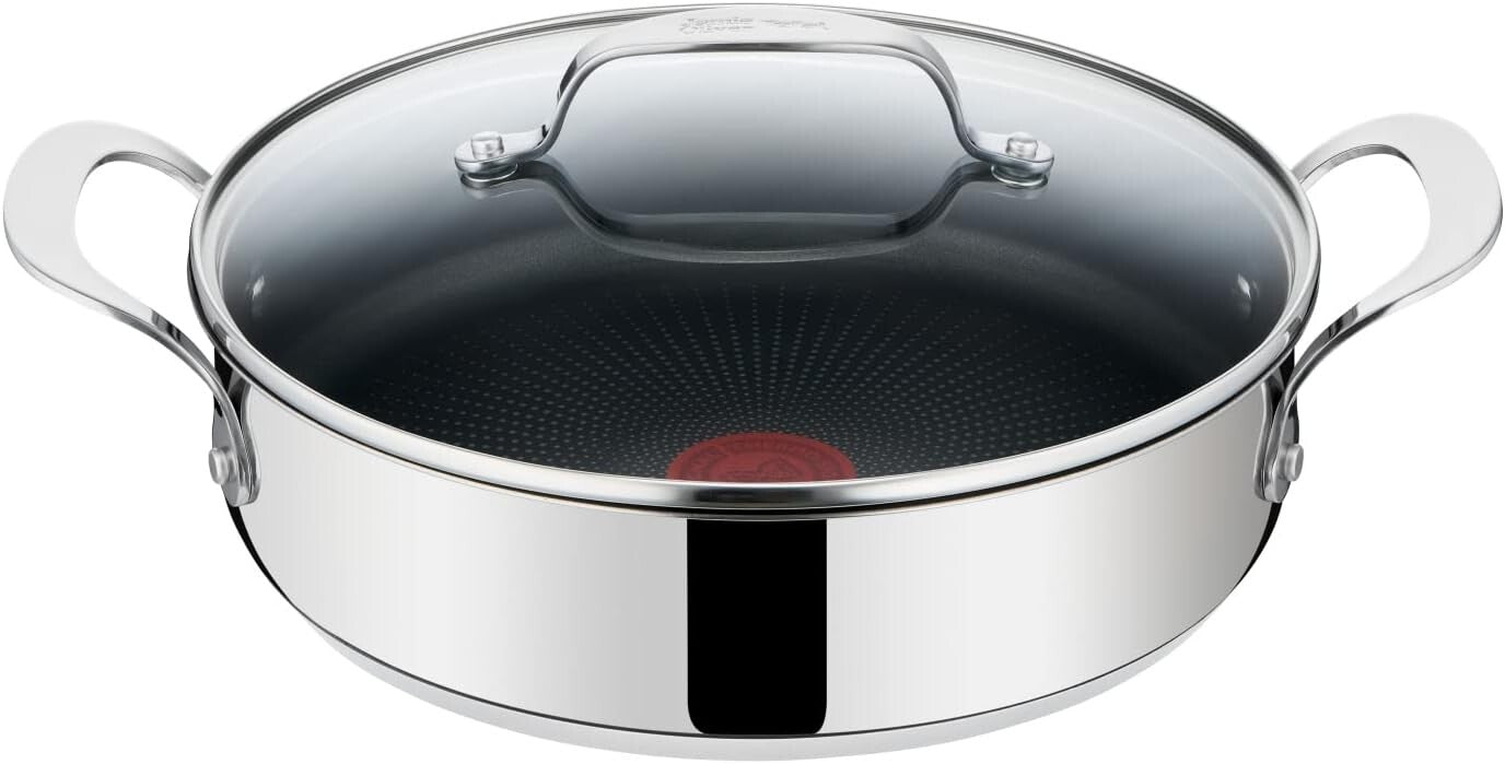 Tefal E76 Shallow Pan Servierpfanne 25 Cm Mit GlasDeckel 3,2 L Induktion Pfanne