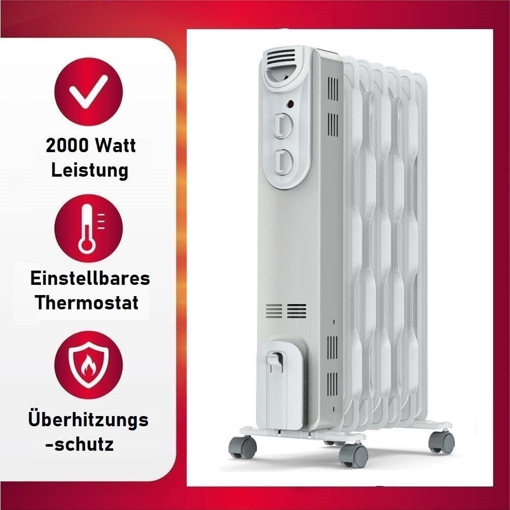 Konvektor, Heizung, DREXON, Elektroheizung, Heizgerät,2500w, Räume 35 m³, Heiz