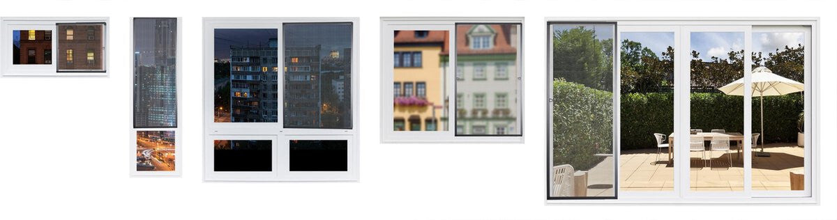 Fliegengitter – Insektenschutz für Fenster (150 x 130 cm)