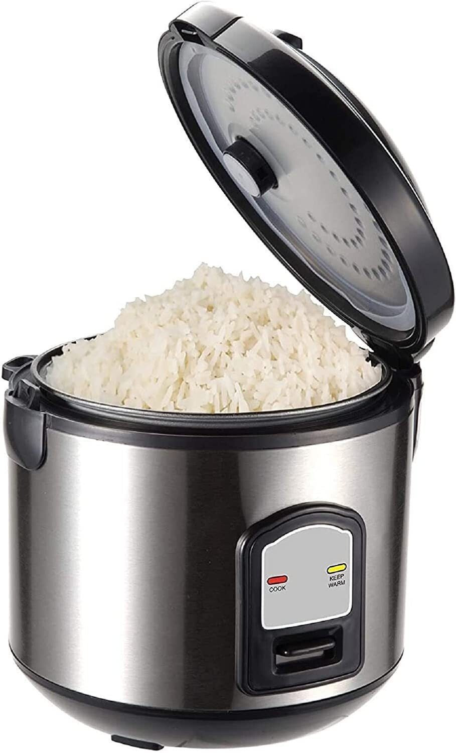 PerfectCook Reiskocher Multikocher Dampfgarer klein Reis Kochtopf Edelstahl