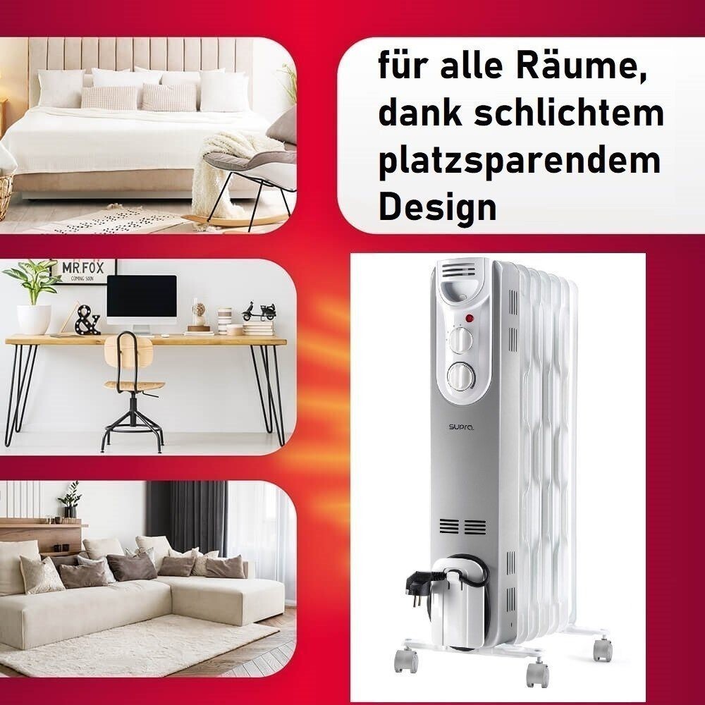 Konvektor, Heizung, DREXON, Elektroheizung, Heizgerät,2500w, Räume 35 m³, Heiz