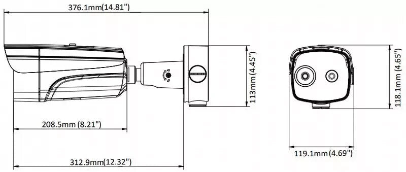 HIKVISION Netzwerkkamera DS-2TD2636B-15/P Kamera Wärmebild-/Überwachungskamera
