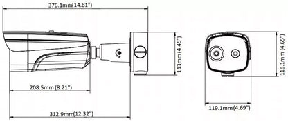 HIKVISION Netzwerkkamera DS-2TD2636B-15/P Kamera Wärmebild-/Überwachungskamera