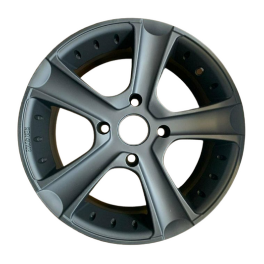 4x Spath SP18/N 15 Zoll Alufelgen, 6,5x15 Zoll, Mattschwarz, 4x114,3 PCD, ET 35